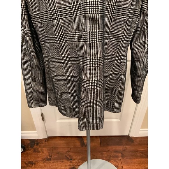 AKRIS Punto Black & White Prince of Wales Check Jacket, Sz 14 (US), 46 (FR) NWT! - Picture 8 of 9